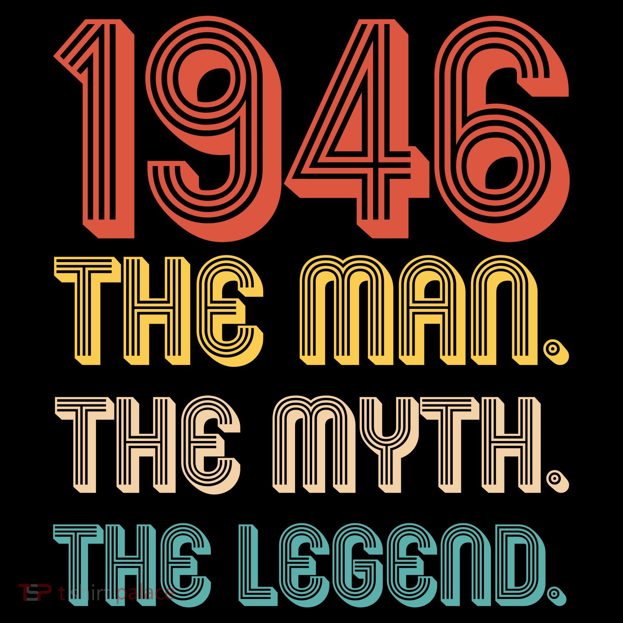 80th Birthday 1946 The Man Myth The Legend Women's Hoodie