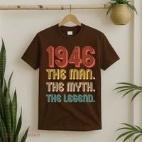 80th Birthday 1946 The Man Myth The Legend T-Shirt thumb 2