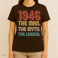80th Birthday 1946 The Man Myth The Legend T-Shirt thumb 4