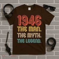 80th Birthday 1946 The Man Myth The Legend T-Shirt thumb 5