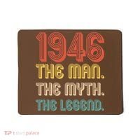 80th Birthday 1946 The Man Myth The Legend Mousepad thumb 0