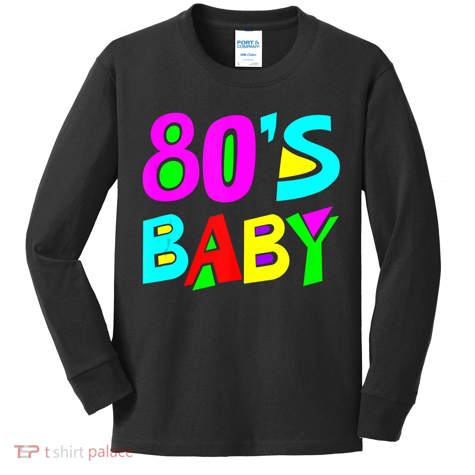 80s Baby 80s Costume Tank Top Kids Long Sleeve Shirt