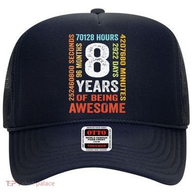 8th Birthday 8 Years Old Vintage 96 Months Hat