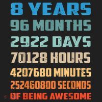 8th Birthday 8 Years Old Being Awesome Gift Beanie thumb 2
