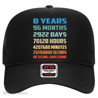 8th Birthday 8 Years Old Being Awesome Gift Hat