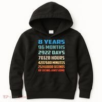 8th Birthday 8 Years Old Being Awesome Gift Kids Hoodie thumb 0