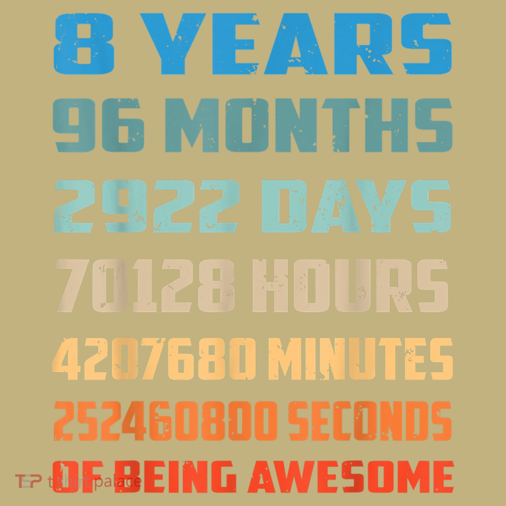 8th Birthday 8 Years Old Being Awesome Gift Mousepad