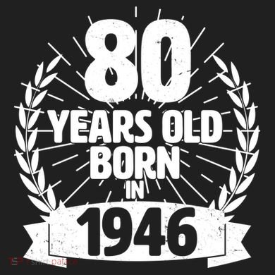 80th Birthday 80 Years Old Born In 1946 Wreath Banner  Women's Dry Zone Grid Polo