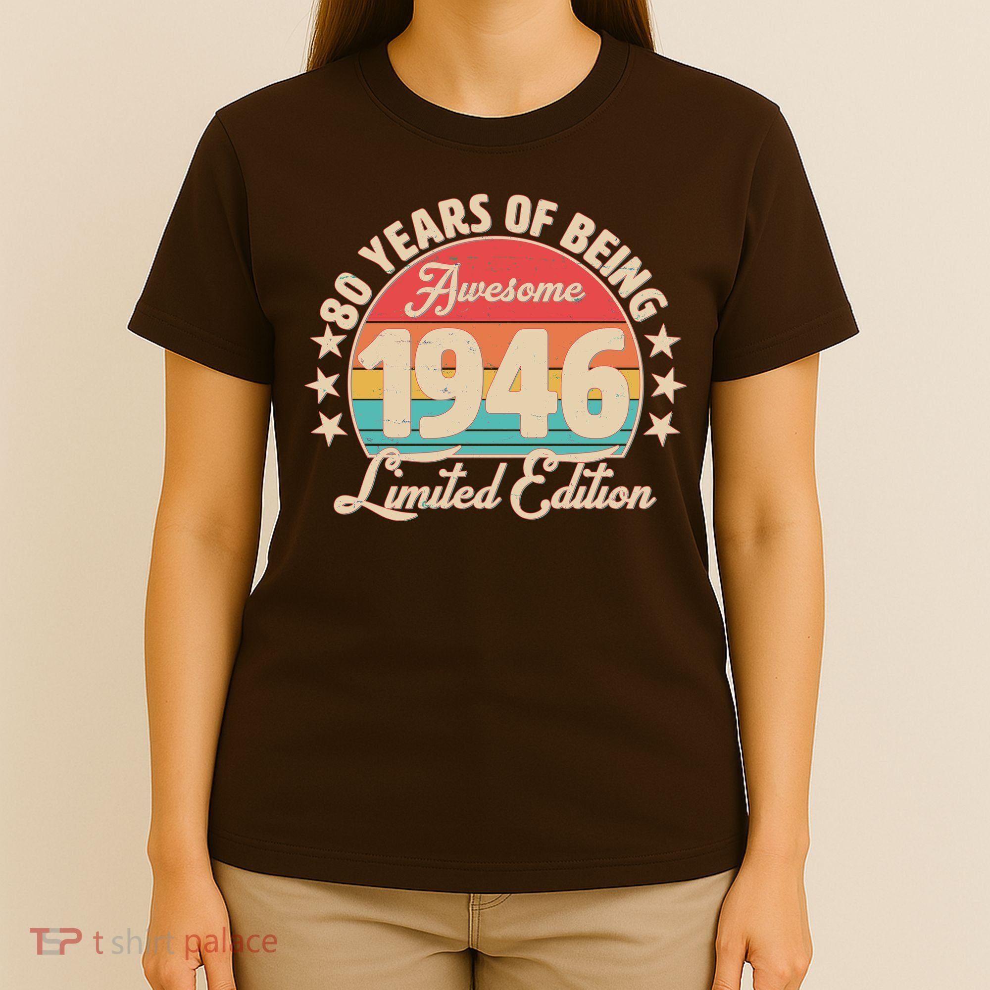 80th Birthday 80 Years Of Being Awesome 1946 Limited Edition T-Shirt