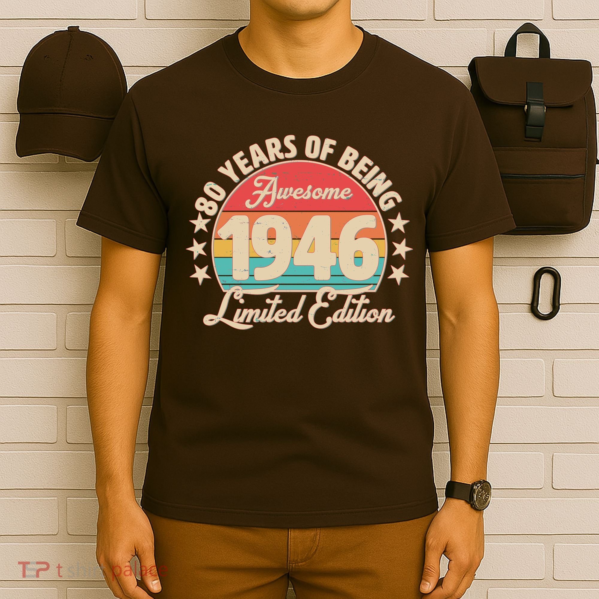 80th Birthday 80 Years Of Being Awesome 1946 Limited Edition T-Shirt