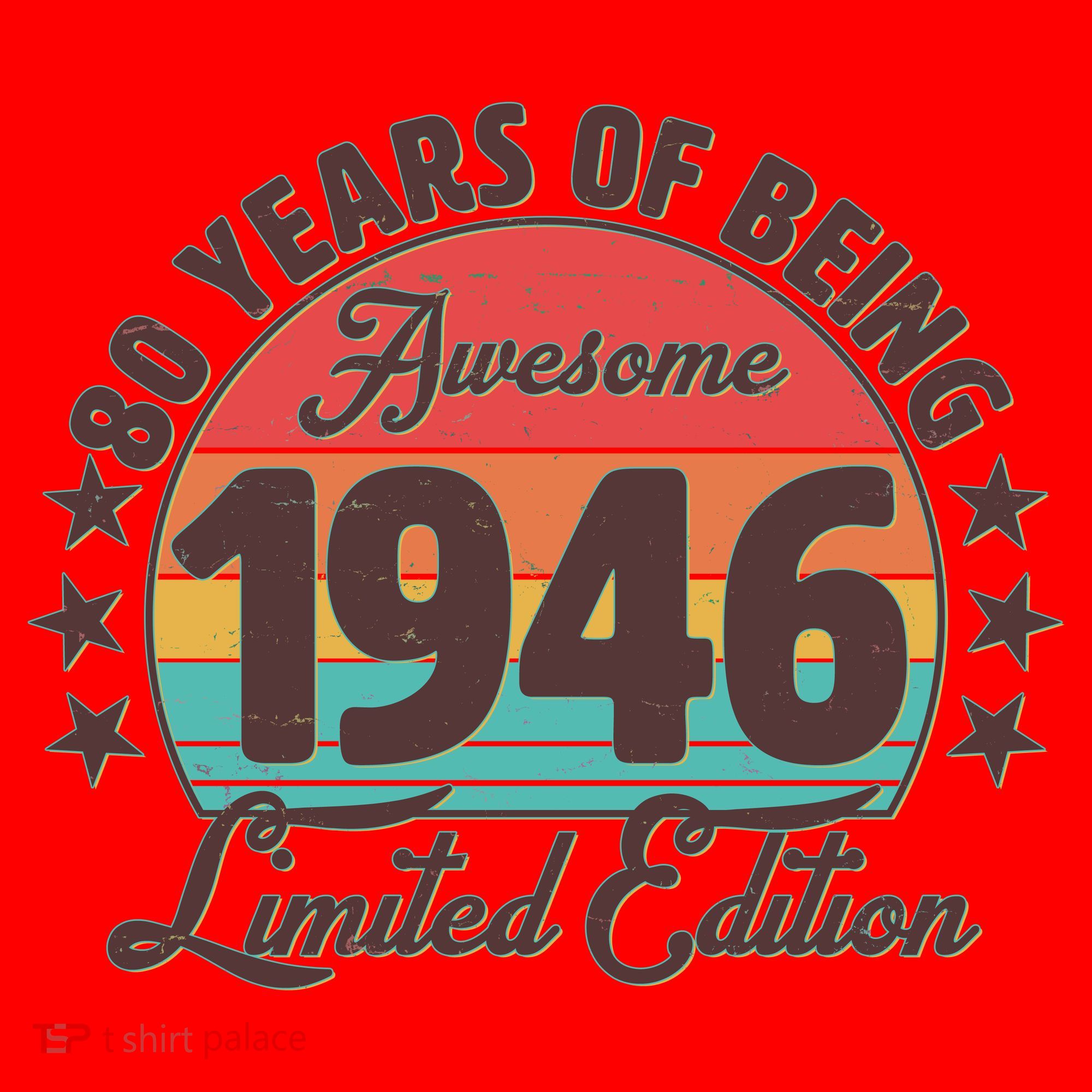 80th Birthday 80 Years Of Being Awesome 1946 Limited Edition Santa Hat