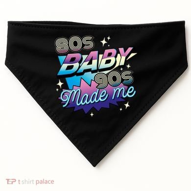 80s Baby 90s Made Me Retro USA-Made Doggie Bandana