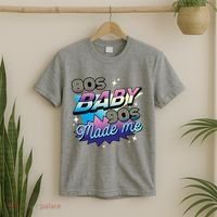 80s Baby 90s Made Me Retro T-Shirt thumb 2