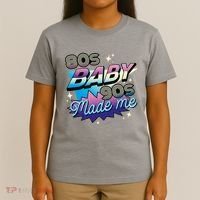 80s Baby 90s Made Me Retro T-Shirt thumb 4
