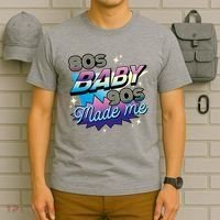 80s Baby 90s Made Me Retro T-Shirt thumb 6