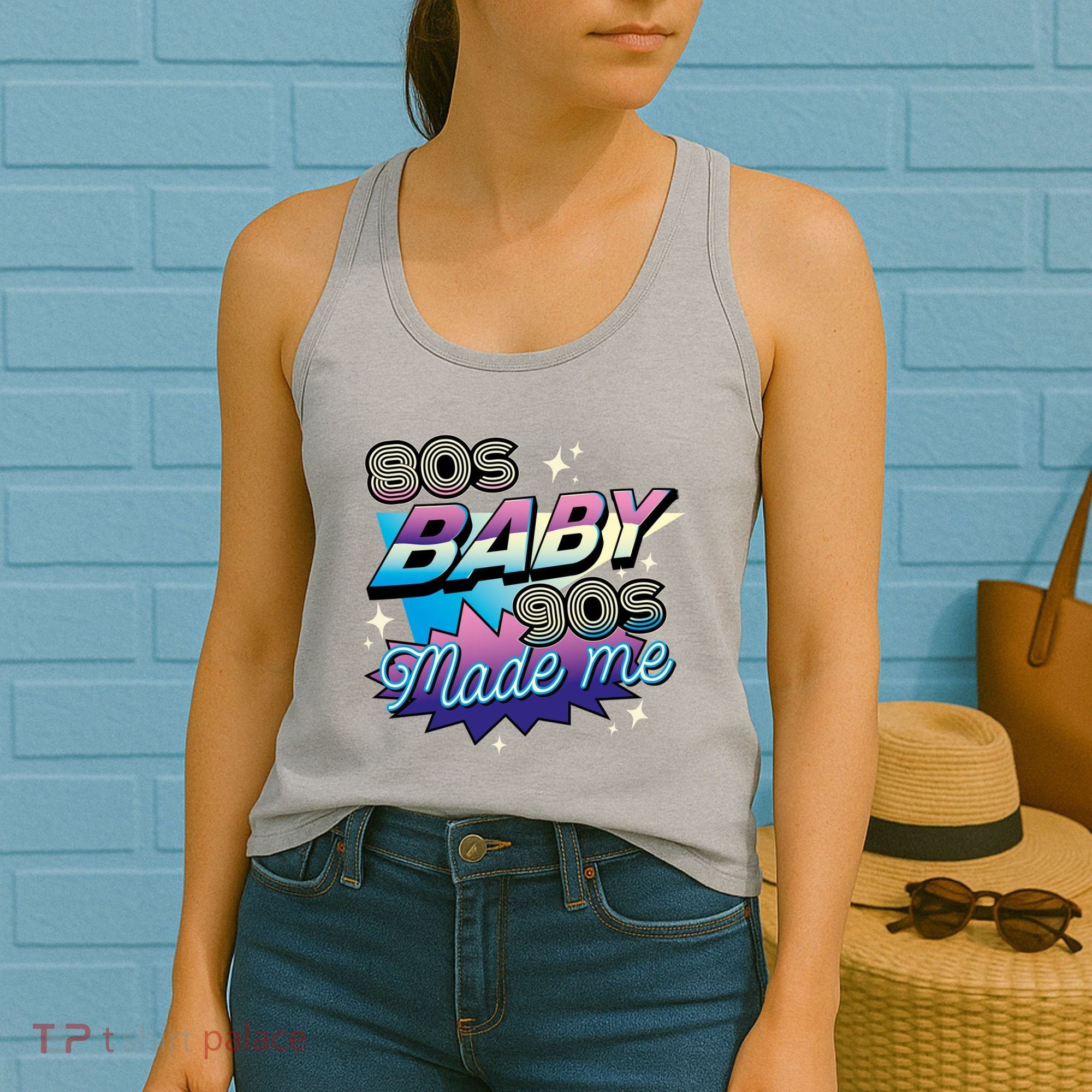 80s Baby 90s Made Me Retro Women's Tank Top