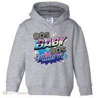 80s Baby 90s Made Me Retro Toddler Hoodie thumb 0