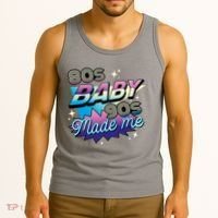 80s Baby 90s Made Me Retro Tank Top thumb 3