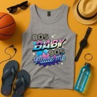 80s Baby 90s Made Me Retro Tank Top thumb 4