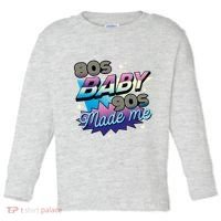 80s Baby 90s Made Me Retro Toddler Long Sleeve Shirt thumb 0