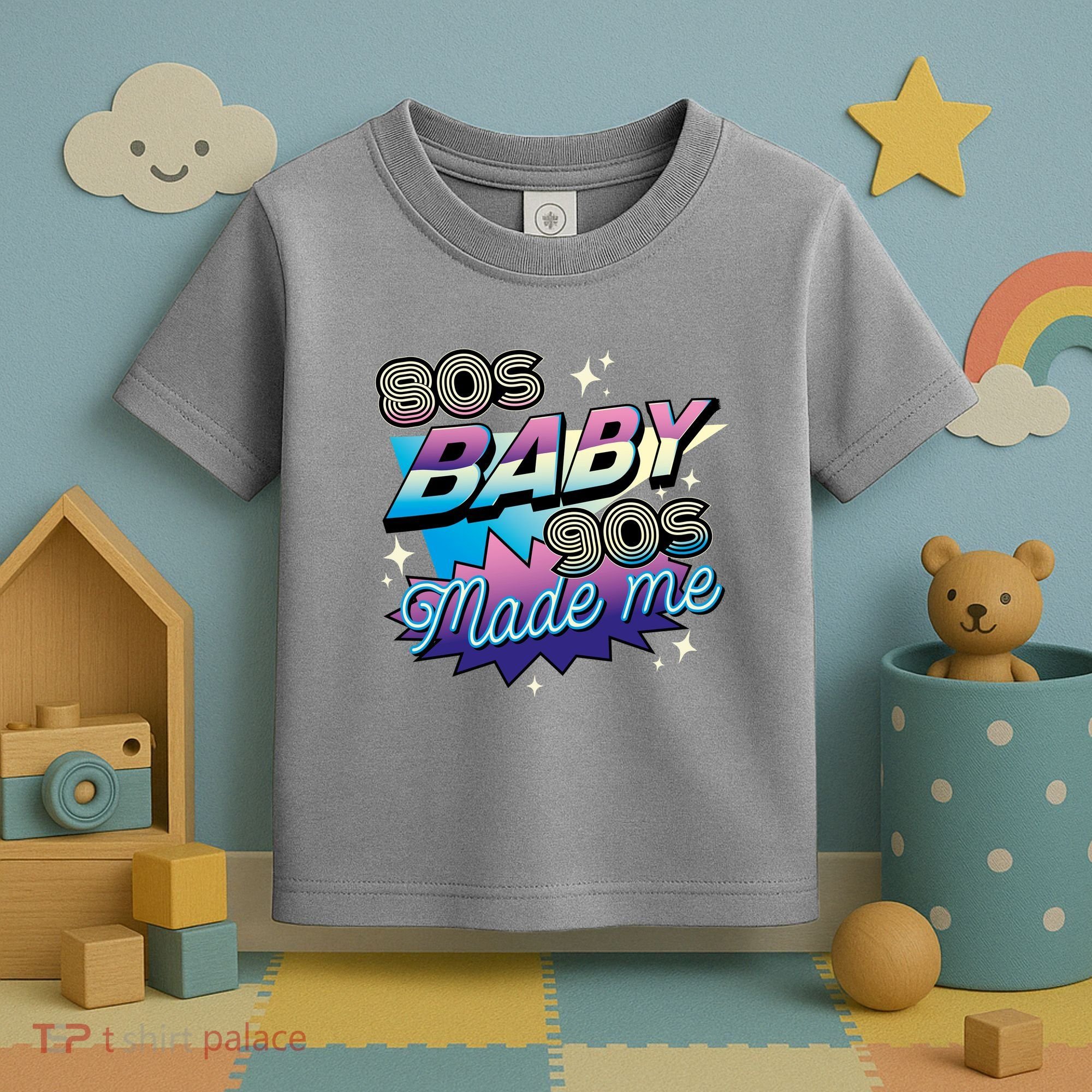 80s Baby 90s Made Me Retro Toddler T-Shirt