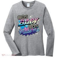 80s Baby 90s Made Me Retro Women's Long Sleeve Shirt thumb 0