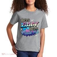 80s Baby 90s Made Me Retro Kids T-Shirt thumb 2