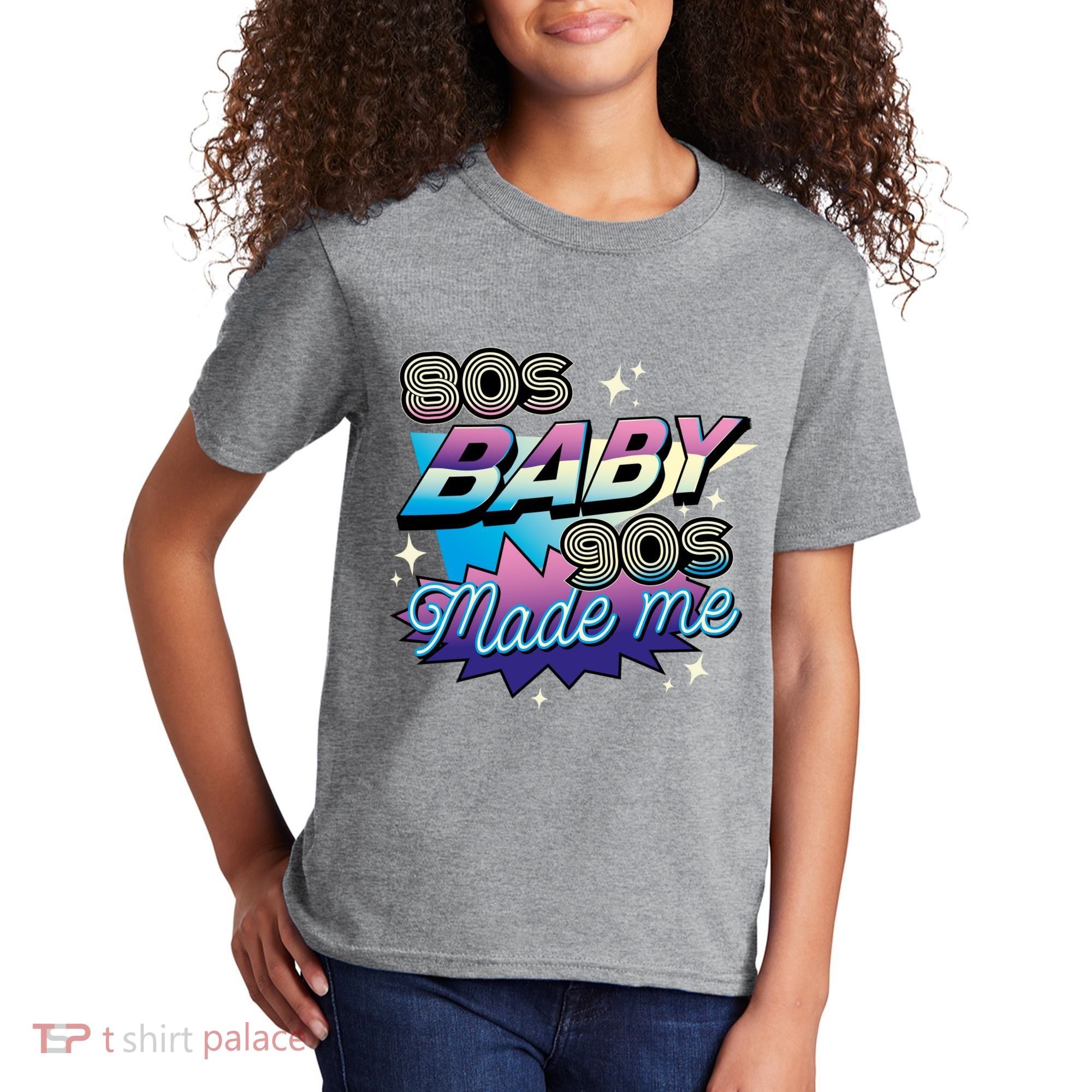 80s Baby 90s Made Me Retro Kids T-Shirt