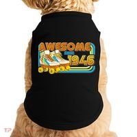 80th Birthday Awesome Since 1946 Retro Roller Skates  Doggie Tank thumb 0