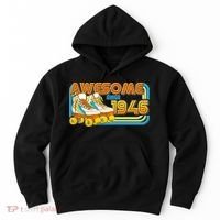80th Birthday Awesome Since 1946 Retro Roller Skates  Hoodie thumb 0