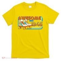 80th Birthday Awesome Since 1946 Retro Roller Skates  T-Shirt thumb 0