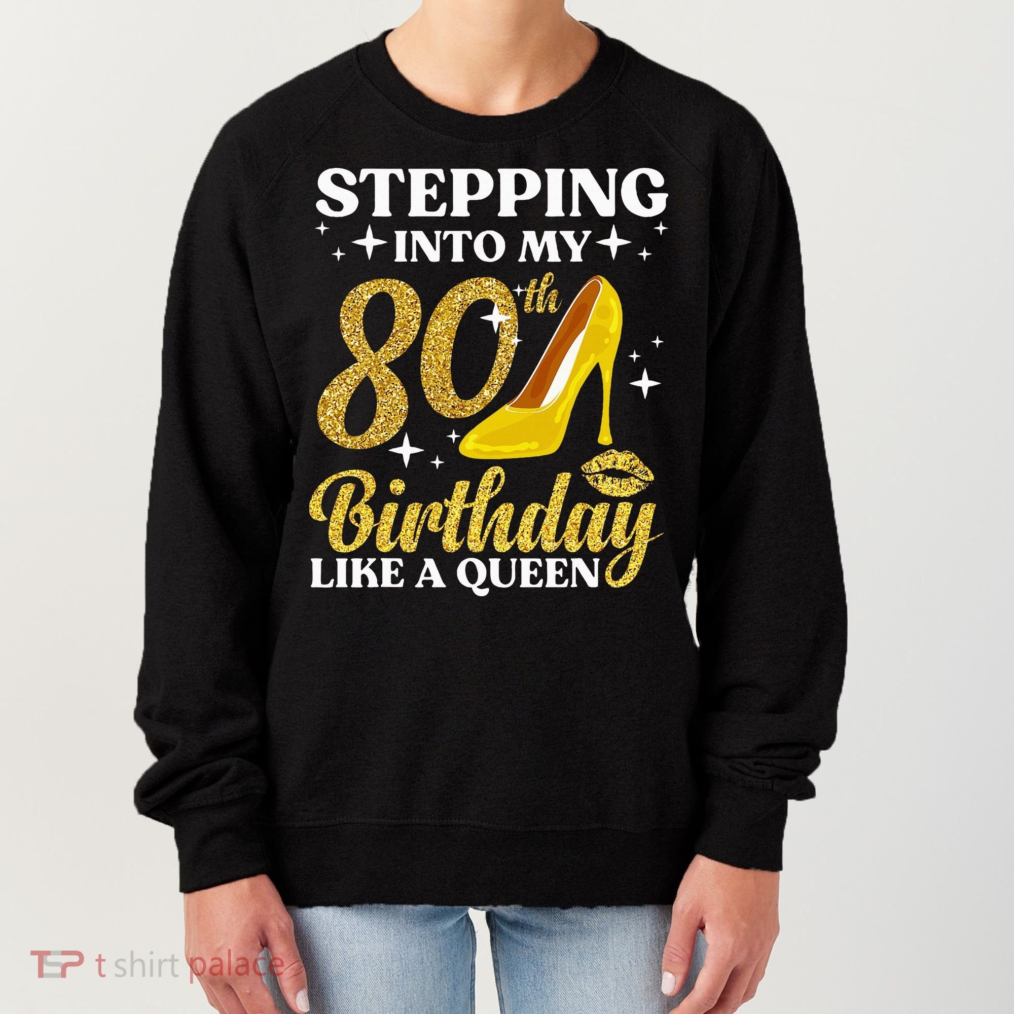 80th Birthday Art For Ladies Turning 80 Gag Women's Sweatshirt