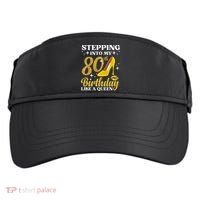 80th Birthday Art For Ladies Turning 80 Gag Adult Drive Performance Visor thumb 0