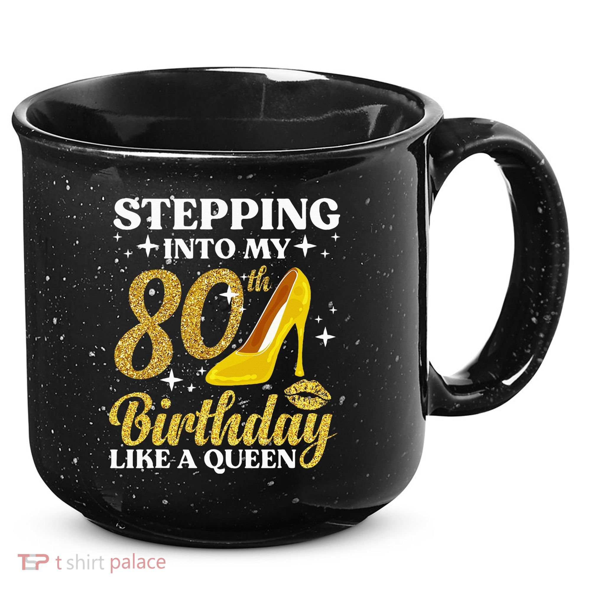 80th Birthday Art For Ladies Turning 80 Gag 15oz Campfire Ceramic Mug