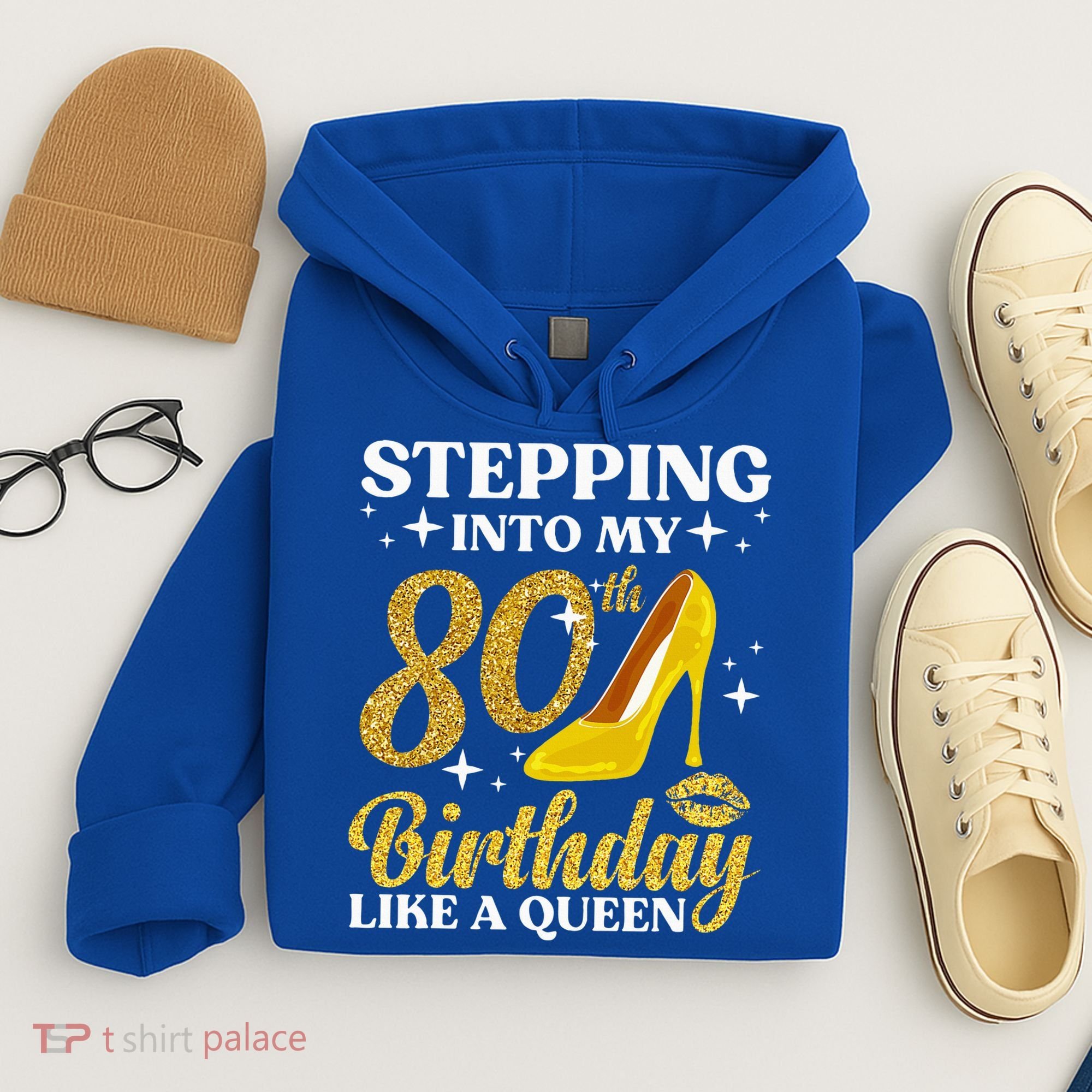 80th Birthday Art For Ladies Turning 80 Gag Hoodie