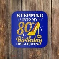 80th Birthday Art For Ladies Turning 80 Gag Coaster thumb 0