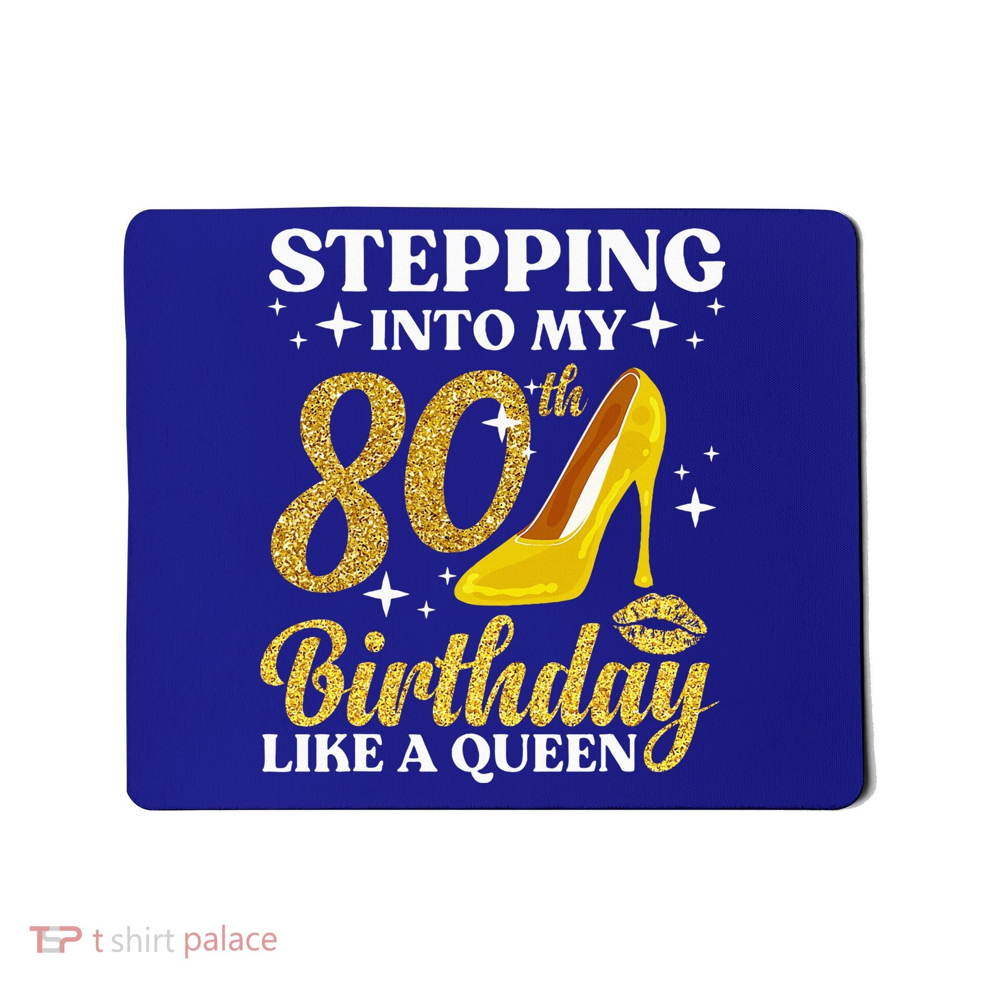80th Birthday Art For Ladies Turning 80 Gag Mousepad