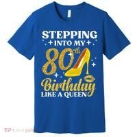 80th Birthday Art For Ladies Turning 80 Gag Premium T-Shirt thumb 0