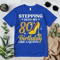 80th Birthday Art For Ladies Turning 80 Gag Premium T-Shirt thumb 2