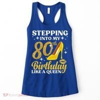 80th Birthday Art For Ladies Turning 80 Gag Women's Tank Top thumb 0