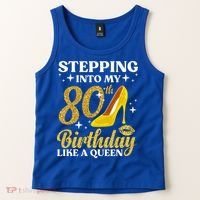80th Birthday Art For Ladies Turning 80 Gag Tank Top thumb 2