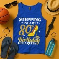 80th Birthday Art For Ladies Turning 80 Gag Tank Top thumb 4