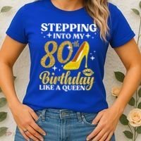 80th Birthday Art For Ladies Turning 80 Gag Women's T-Shirt thumb 2