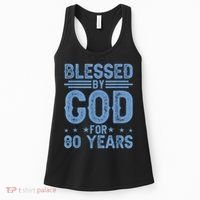 80th Birthday Blessed By God For 80 Years Women's Tank Top thumb 0