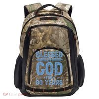 80th Birthday Blessed By God For 80 Years Camo Xtreme Backpack thumb 0
