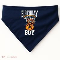 8th Birthday Basketball 8 Years Old Gift USA-Made Doggie Bandana thumb 0