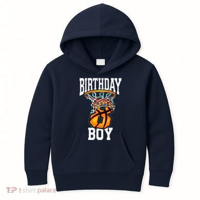 8th Birthday Basketball 8 Years Old Gift Kids Hoodie