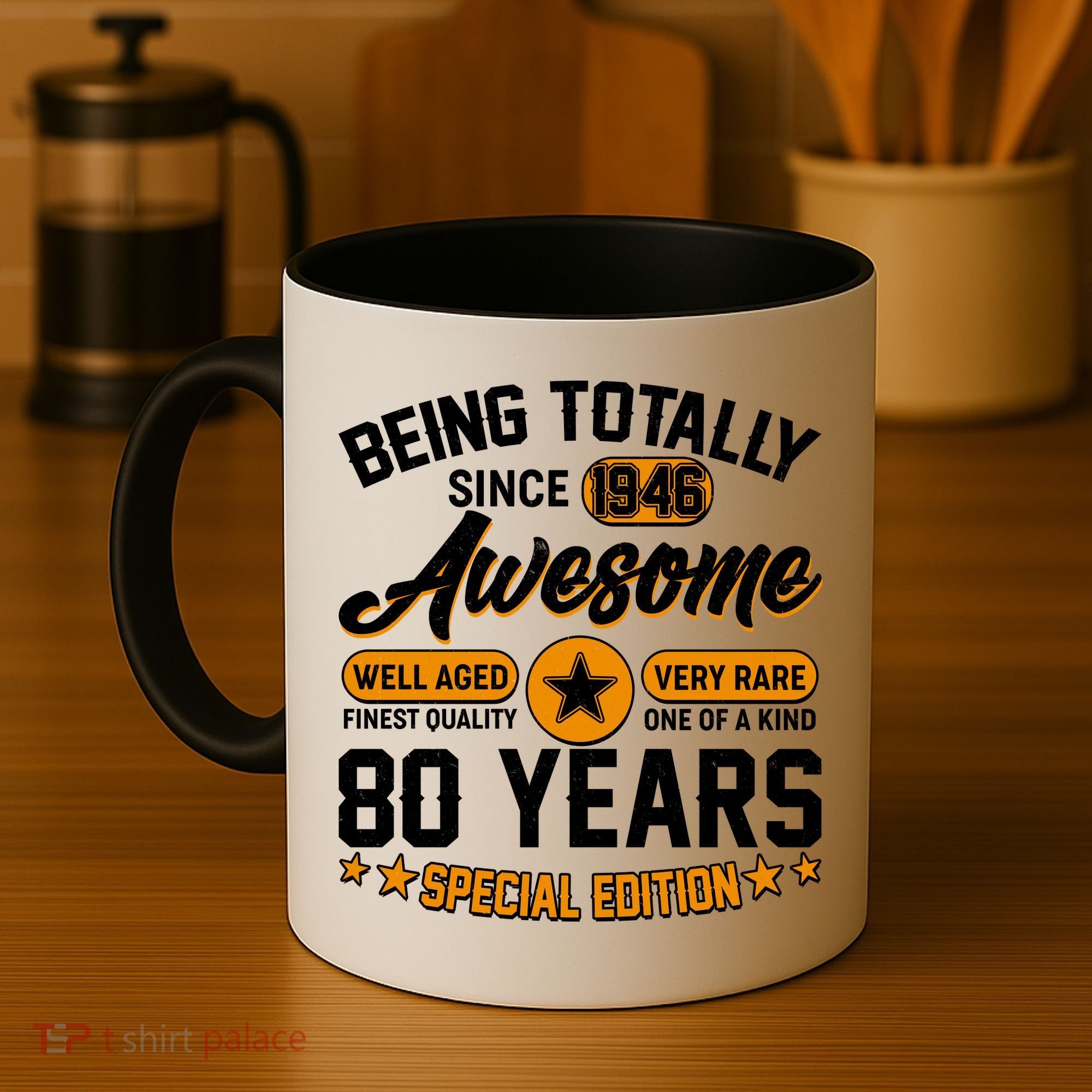80th Birthday Being Totally Awesome Since 1946 Special Edition  Coffee Mug