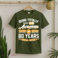 80th Birthday Being Totally Awesome Since 1946 Special Edition  T-Shirt thumb 2