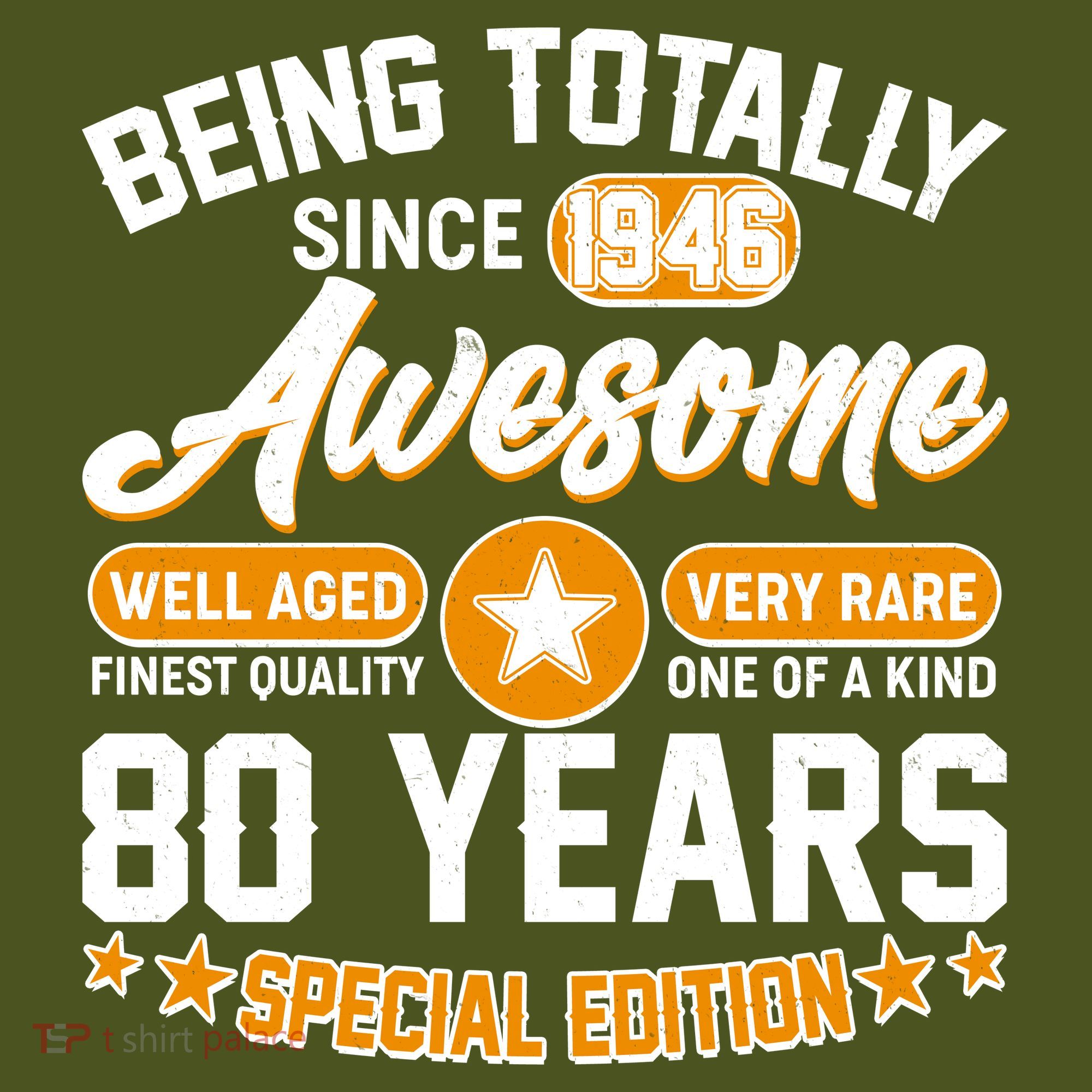 80th Birthday Being Totally Awesome Since 1946 Special Edition  Mousepad